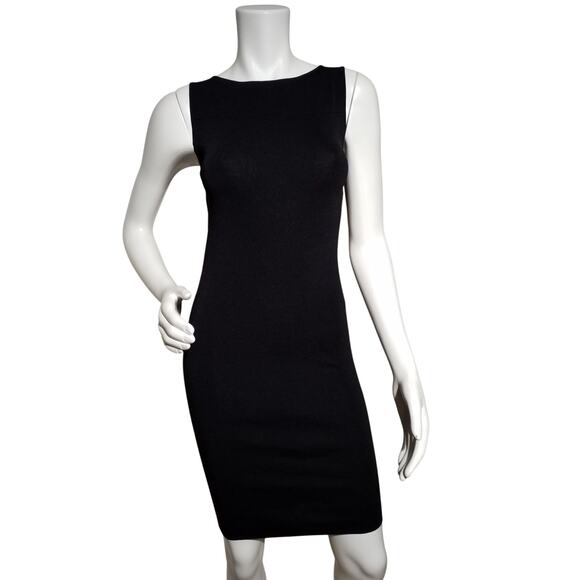 Zara Womens Black Bodycon Dress with Cut Out Detail Stretch Small - Picture 1 of 5